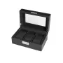 Ditur Watch Box 3 Watches Black Imitated carbon 0000229