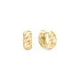 Ania Haie Bold Texture Small Earrings Goldplated Silver E063-06G