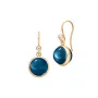 Julie Sandlau Prime Sapphire Blue Earrings Goldplated Silver HKS181GDSACRCZ