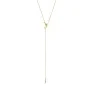 Jane Kønig Half Moon NO. 2 Tie Necklace Necklace Goldplated Stainless Steel HMTN-AW26-SS-G