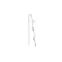 Jane Kønig Small Half Moon NO. 2 Chain earring Earring Single Stainless Steel SHMC-AW26-SS-S