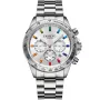 Dissing MK9 Rainbow D1532 watch with Silver dial and a watch case of 43 mm in diameter and a Metallink in Silver