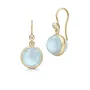Julie Sandlau Prime Milky Aqua Earrings Goldplated Silver HKS181GDMLAQCRCZ