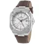 Mondia Madison Forma MI-W-818-SS-SL-CP watch with White dial and a watch case of 40 mm in diameter and a Leather in Brown