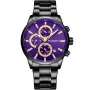 Studsgaard S0020 watch with Purple dial and a watch case of 42 mm in diameter and a Metallink in Black