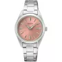 Seiko Classic Ladies SUR529P1 watch with Pink dial and a watch case of 30 mm in diameter and a Metallink in Silver