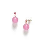 ANNI LU Pink Bubbles Earrings Goldplated Brass 241-30-73