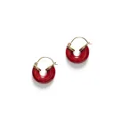 ANNI LU Petit Swel Hoop Bright Earrings Goldplated Brass 241-30-78