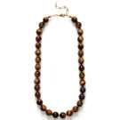ANNI LU Eye Of The Tiger Necklace Goldplated Brass 242-20-32