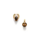 ANNI LU Glazed Donut Earrings Goldplated Brass 261-30-74
