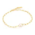 Ania Haie Pearl Power Bracelet Goldplated Silver B043-03G