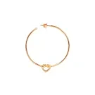 Jane Kønig Big Tied Heart Hoop Earring Single Goldplated Silver BTHH-AW25-G