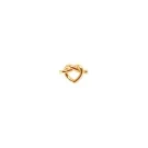 Jane Kønig Big Tied Heart Stud Earring Single Goldplated Silver BTHS-AW25-G