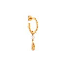 Jane Kønig Drippy Earring Single Goldplated Silver DHPD-AW22-G