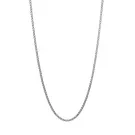 Captena Box Round 3 mm Necklace Stainless Steel DU10048