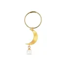 Jane Kønig Half Moon Earring Single Goldplated Silver HMCP-XJK24-1-G