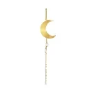 Jane Kønig Half Moon Earring Single Goldplated Silver HMEP-XJK24-1-G