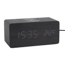 Karlsson Alarm clock Block w. phone charger Alarm clock KA5933BK