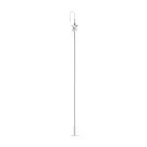 Jane Kønig Night Star Chain Earring Single Silver NSCE-AW24-S