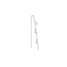 Jane Kønig Small Half Moon NO. 2 Chain earring Earring Single Stainless Steel SHMC-AW26-SS-S